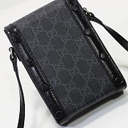 Gucci Mini Bag With Interlocking G ‎Black GG Supreme Canvas 699402 - 3