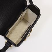 Gucci Horsebit 1955 Mini Bag Black GG Supreme Canvas 625615  - 3
