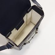Gucci Horsebit 1955 Mini Bag Beige/Blue GG Supreme Canvas - 6