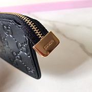 Gucci Signature Key Case Black Gucci Signature Leather 447964  - 6