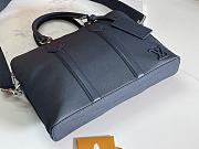 LV Takeoff Briefcase Navy Blue LV Aerogram Cowhide Leather M21440 - 4