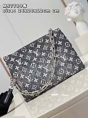 Louis Vuitton Coussin PM Gray Denim Textile Jacquard 26 x 20 x 12 cm  - 5