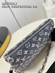 Louis Vuitton Coussin PM Gray Denim Textile Jacquard 26 x 20 x 12 cm  - 2