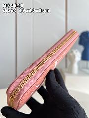LV Zippy Wallet Rose Trianon Pink/Cream Monogram M81645  - 5