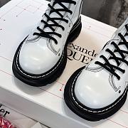 Alexander McQueen Tread Slick Calf-length Boots White Leather - 6