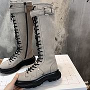 Alexander McQueen Tread Slick Calf-length Boots Suede - 1