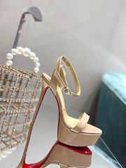 Christian Louboutin Loubi Queen Alta Beige Smooth Leather 150 mm - 2