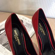 YSL Opyum Pumps In Red Patent Leather With Gold-Tone Heel - 2