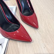 YSL Opyum Pumps In Red Patent Leather With Gold-Tone Heel - 6