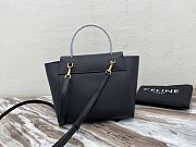 Celine Nano Belt Bag In Grained Calfskin Black 20x20x10 cm - 6