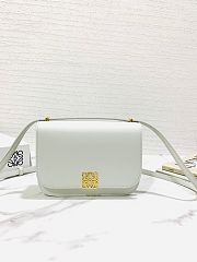 Loewe Small Goya Bag In Silk Calfskin White 19 x 6 x 13.5 cm - 1