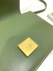 Loewe Small Goya Bag In Silk Calfskin Avocado Green 19 x 6 x 13.5 cm - 6