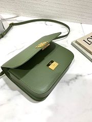 Loewe Small Goya Bag In Silk Calfskin Avocado Green 19 x 6 x 13.5 cm - 4