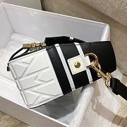 Dior Small Diorcamp Bag Black and White Smooth Calfskin 23 cm - 4