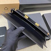 YSL Manhattan Clutch In Box Saint Laurent Leather Black 31x14x3 cm - 4