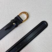 Gucci Belt With G Golden Buckle Black Width 4cm - 2