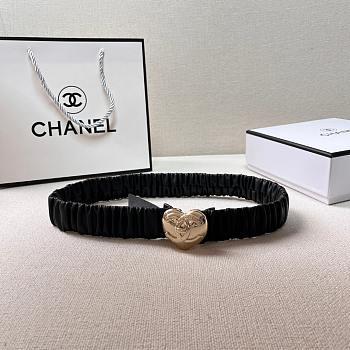 Chanel Lambskin Gold-tone Heart Belt AA8552 