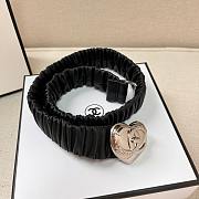Chanel Lambskin Silver Heart Belt AA8552 - 6