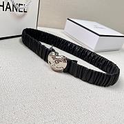 Chanel Lambskin Silver Heart Belt AA8552 - 3