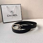 Chanel Calfskin Woven Leather CC Belt Gold-tone Metal AA6901 - 4