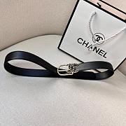 Chanel Calfskin Woven Leather CC Belt Gold-tone Metal AA6901 - 2