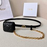 Dior Caro Belt With Removable Pouch Black 15 mm - 1