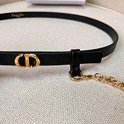 Dior Caro Belt With Removable Pouch Black 15 mm - 5