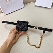 Dior Caro Belt With Removable Pouch Black 15 mm - 3