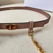 Dior Caro Belt With Removable Pouch Dusty Pink 15 mm - 4