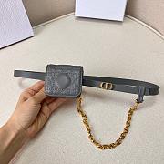 Dior Caro Belt With Removable Pouch Gray 15 mm - 6