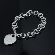 Tiffany & Co Heart Tag Charm Bracelet in Silver - 1