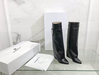 GIVENCHY | Shark Lock Boots in Black Leather