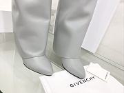 Givenchy Shark Lock Boots in Gray Leather - 5