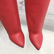 Givenchy Shark Lock Boots in Red Leather - 4