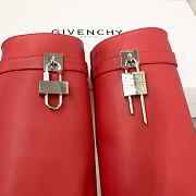 Givenchy Shark Lock Boots in Red Leather - 2