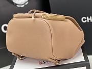 Chanel 22B Beige Caviar Leather Backpack AS3531 23x25x15 cm - 6