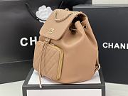 Chanel 22B Beige Caviar Leather Backpack AS3531 23x25x15 cm - 3
