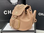 Chanel 22B Beige Caviar Leather Small Backpack AS3530 19x20x13 cm - 6