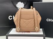 Chanel 22B Beige Caviar Leather Small Backpack AS3530 19x20x13 cm - 3