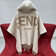 Fendi Poncho Beige wool and cashmere poncho - 4