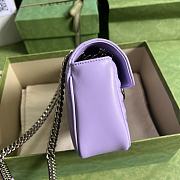 GUCCI GG Marmont Mini Shoulder Bag Lilac 443497 size 23x14x6 cm - 5