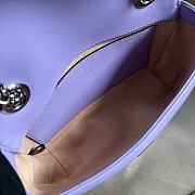 GUCCI GG Marmont Mini Shoulder Bag Lilac 443497 size 23x14x6 cm - 4