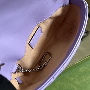 Gucci GG Marmont Super Mini Bag Lilac 476433 Size 16.5x10.2x5.1 cm - 6