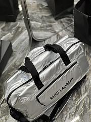 YSL Nuxx Duffle In Nylon Silver 581374 size 50 x 26 x 25 cm - 2