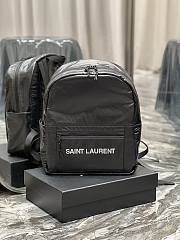 YSL Nuxx Nylon Backpack Black 623698 Size 32×37×6 cm - 1