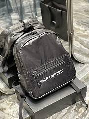 YSL Nuxx Nylon Backpack Black 623698 Size 32×37×6 cm - 4