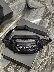 YSL Nuxx Crossbody Bag In Nylon Black 581375 size 24x16x9 cm - 6