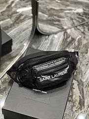 YSL Nuxx Crossbody Bag In Nylon Black 581375 size 24x16x9 cm - 5