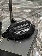 YSL Nuxx Crossbody Bag In Nylon Black 581375 size 24x16x9 cm - 4