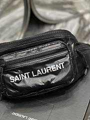 YSL Nuxx Crossbody Bag In Nylon Black 581375 size 24x16x9 cm - 3